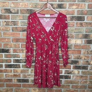 COPY - Kaileigh red floral dress size S